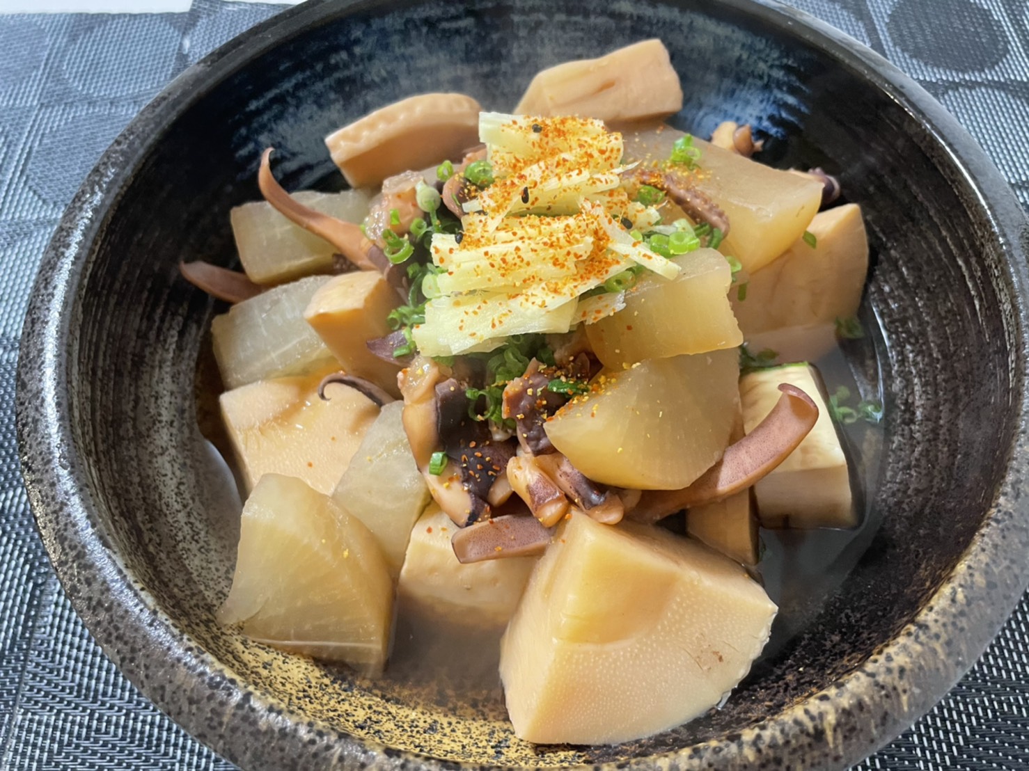 イカと大根と筍の煮物 Saki S Cafe